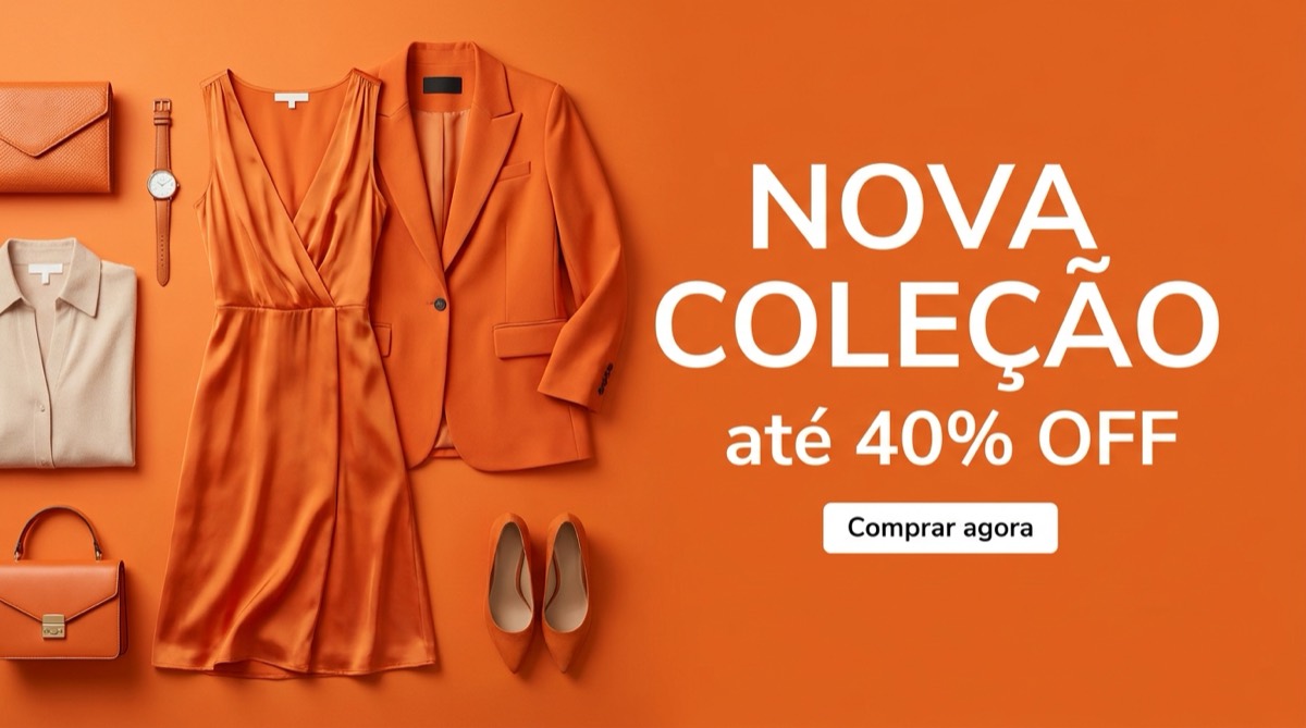 Banner de promoção criado com IA